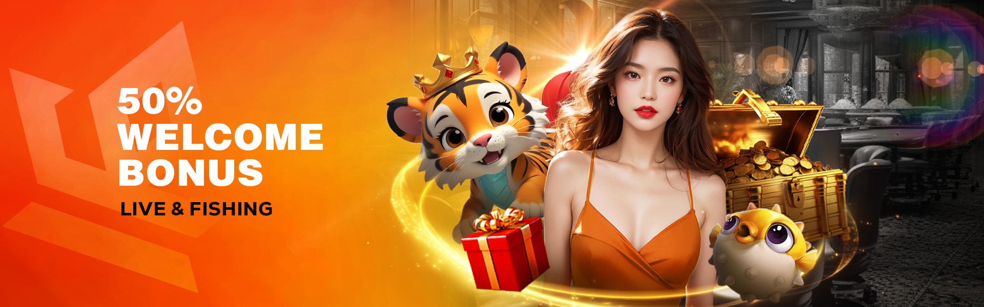 50% WELCOME BONUS - LIVE CASINO